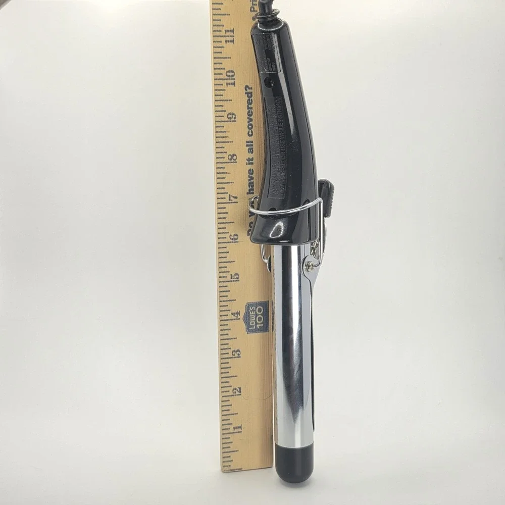 Vintage Perfection Hair Curling Iron Model EV140 Dry Styling Tool Black Chrome